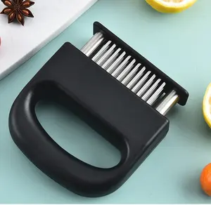 Heavy Duty Meat Tenderizer Tool with 48 Ultra Sharp Stainless Steel Needle Blades, Kitchen Gadget for Chicken, Steak, Veal BBQ