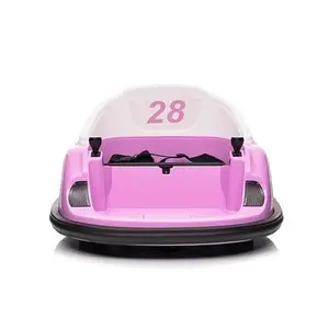 【GARVEE】12V Ride On Bumper Car for Toddlers with Remote Control, Battery Display, 360° Spin, LED Lights, Music, MP3, USB, Available in Pink, Green, Blue, Orange, and Red
