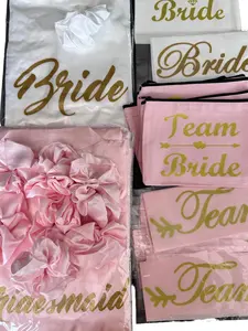 Bridal Robe Set - 8-Piece Satin Robes for Bride & 7 Bridesmaids, Includes Hair Ties, Cosmetic Bags, "Bride to Be" & "Team Bride" Sashes, One Size Fits Most, Perfect for Summer Occasions