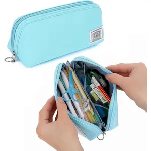 Pencil Case,Large Opening Pencil Pouch,Zipper Closure,Portable Stationery Organizer pencil bag,Office Travel Multi-Purpose Bag