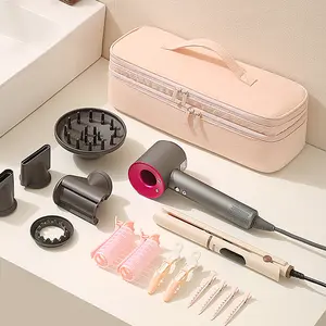 [2026 New Model]Portable Travel Case for Hair Dryer,mini gifts, Durable Hair Diffuser & Styling Tools, Fashionable Double Layer Storage Space for Hair Accessories, Ideal Organizer for Revlon Styler