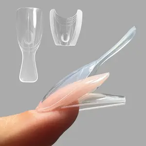 NAIL Sandwich Dual Nail Forms New Oval Nail Extension Forms 240pcs Top & Bottom Form For Quick Nail Extensions Nail Art Tools
