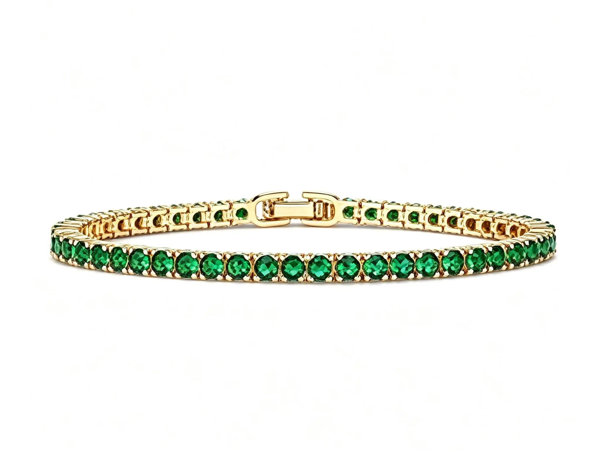 Unisex Elegant Tennis Bracelet, Multi-Color Single Row Round Stone, Minimalist Copper Band, Adjustable 7-9 Inch, Anniversary  Costume  Gift  stackable fashion jewelry