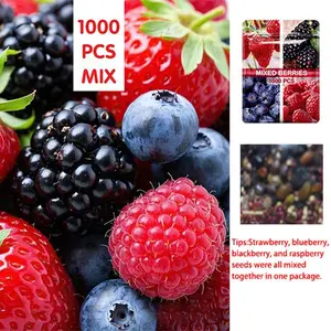 1000 Pcs Mixed Berries Seeds,Complete Variety,Rich Innutrition,High-Quality Seeds,For Home Garden Organic