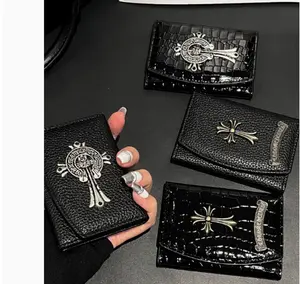 Men's Lychee-Patterned Large-Capacity Card Holder - Ideal for ID, Payments and Coins