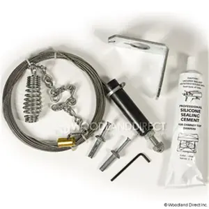 212 MAIN Lock-Top Installation Cable Complete Kit - 32-ft Outdoor Wire Accessory with Included Bracket for Patio Heaters, Fire Pits (Home & Garden Use)