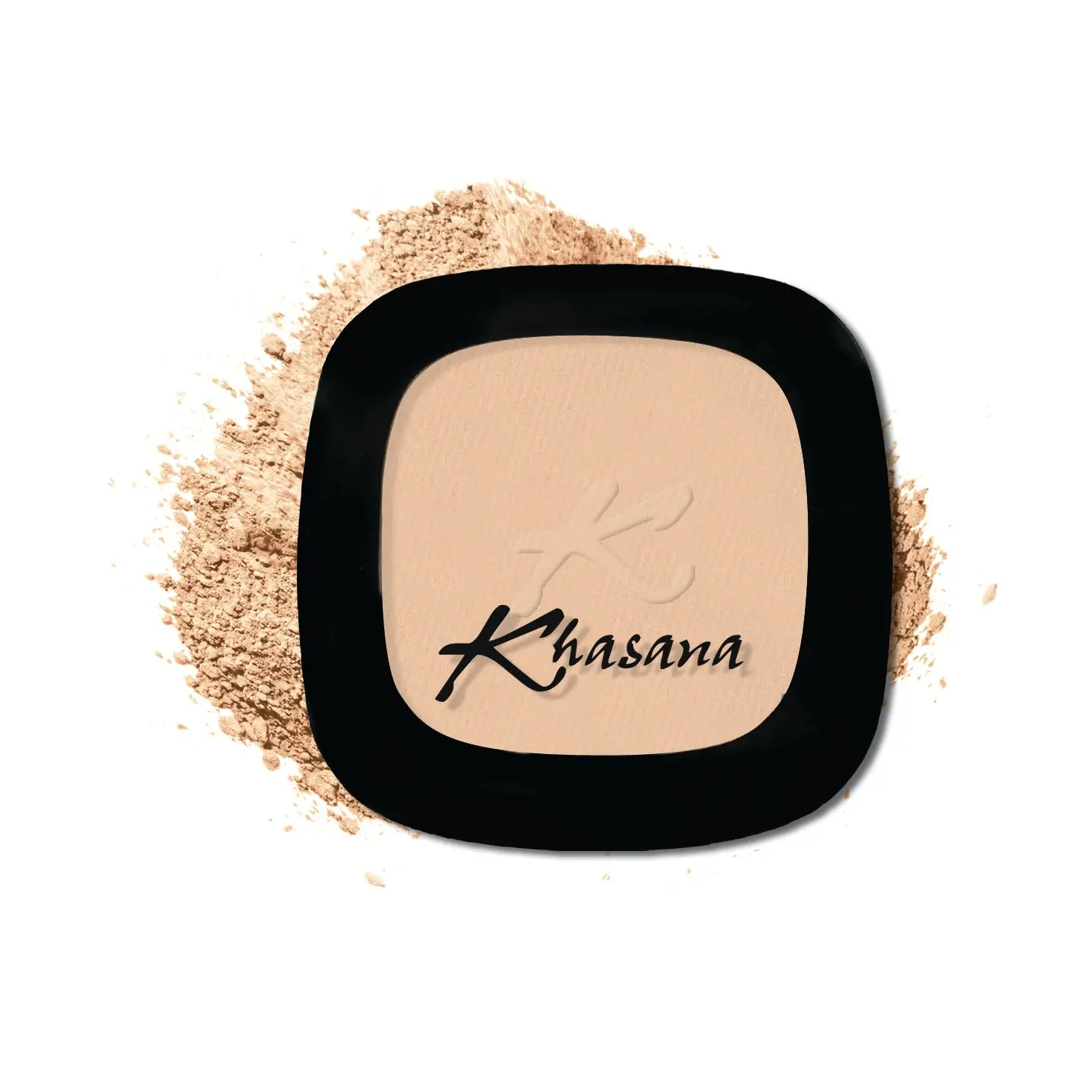 Khasana Pressed Powder, Dual Wet & Dry Foundation, Vitamin E & C Infused, Apply Wet for Maximum Coverage or Dry for Finishing, Matte Poreless, Setting Makeup, Flawless Finish