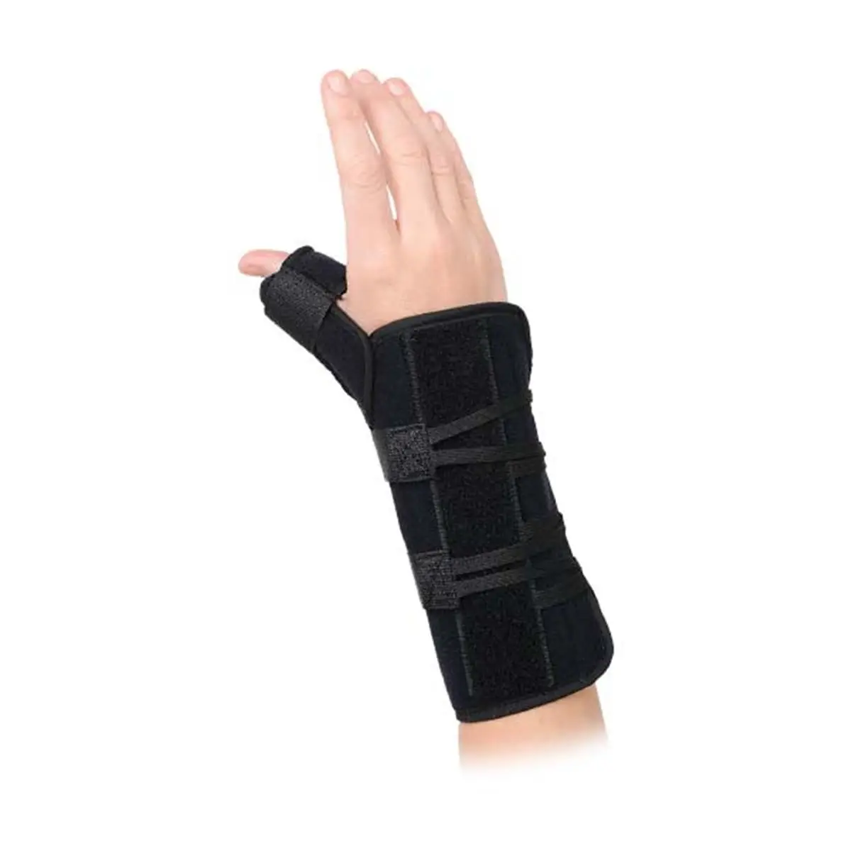 Advanced Orthopaedics 170-R Universal Wrist Brace with Thumb Spica, Right-Hand Support, Adjustable Dorsal Stay, Durable Lightweight Design, Removable for De Quervain's Syndrome Relief