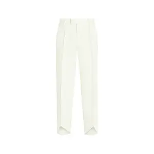 Premium Cashmere Wool Trouser, Cream, Casual Fitting, Regular Fit,  Low waist, Ideal for Spring and Summer Season Classic