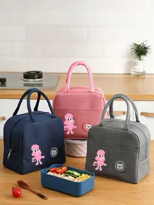 1Pc Bluey Lunch Bag, Cartoon Style, Waterproof Thermal Insulated for School, Office, Picnic, Travel, etc., Portable Lunch Bag