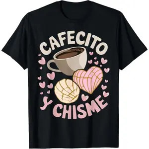 Cotton Coffee and Gossip Latina Mexican Baked Concha Pastry TShirt
