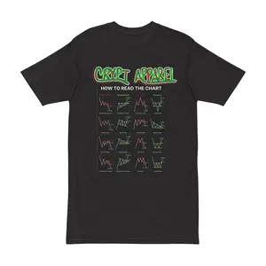 Charted Tee — Crypt Apparel Cryptocurrency Trading Shirt