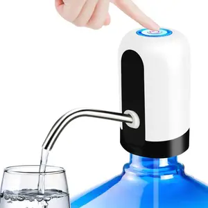 Water Dispenser for 5 Gallon Bottle - Rechargeable Water Pump for 5 Gal Jug, BPA-Free, Food Grade Silicone Hose, Stainless Steel Spout - 30-40 Days Battery Life, Easy One Switch Operation for Kitchen Outdoor Camping Office