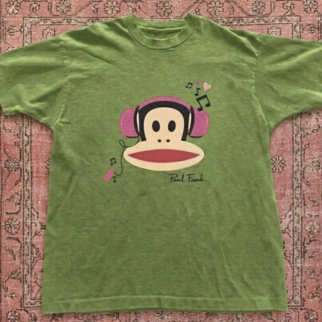 Paul Frank Listening to Music Baby Tee Y2k Clothing,Vintage, Streetwear