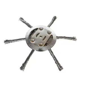 Wire Wheel, Grass Trimmer Head, Universal Grass Trimmer Head, Lawn Mower Head, Garden Weed Trimmer Head, Power Tool Accessories, Universal Compatibility, Easy Installation, Weeding