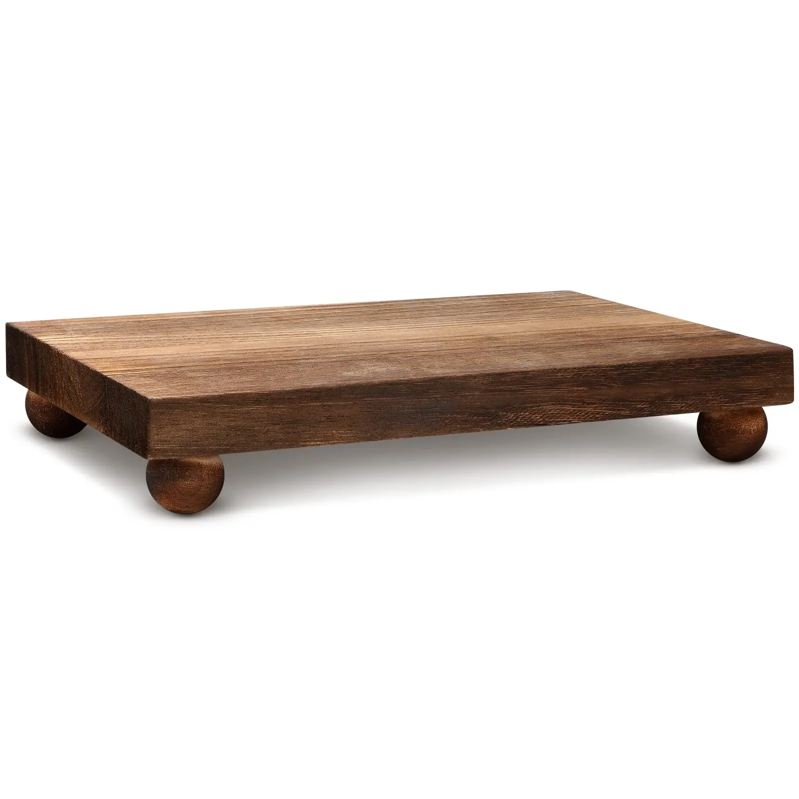 Wooden Soap Dish Holder Stand, Rustic Wooden Display Base, Perfect for Kitchen Sink Countertop & Bathroom, Bathroom Decoration Supplies, Bathroom Counter & Accessories Organizer, Holds Soaps, Candles, Decorations, Bathroom Accessory