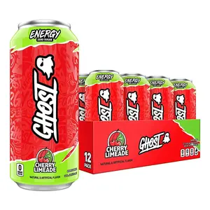 GHOST ENERGY Cherry Limeade Sugar-Free Energy Drink 16 oz (Pack of 12)