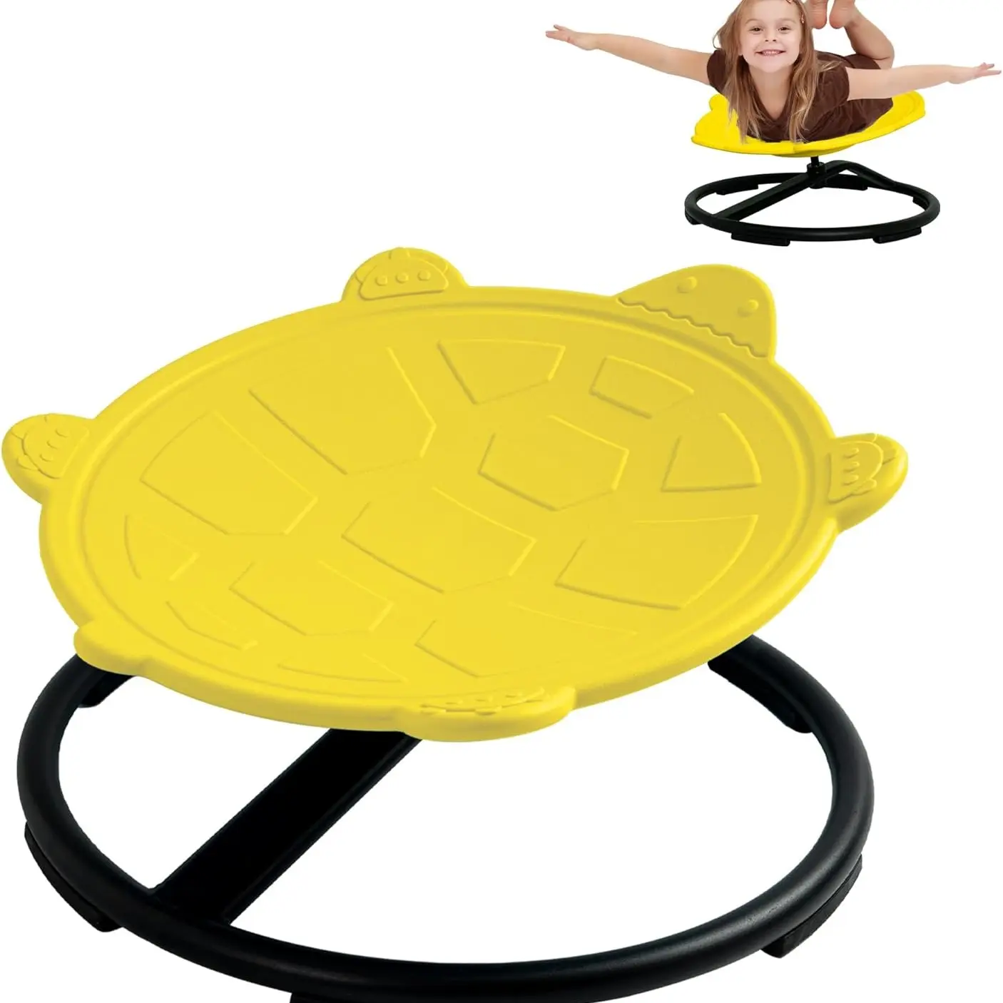 Turtle Swivel Chair,Yellow