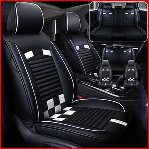 Waterproof Leather Car Seat Covers - Universal Fit for Sedan and SUV - Comfortable and Durable Design