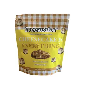 Freezcake Freeze-Dried Cream Cheese Banana Foster Cheesecake Bites, 2 oz Ambient Snack Cakes, Milk-Infused, Cupboard-Storable, 24-Month Shelf Life, Creamy Texture, Convenient Quick Consumption, 24 Months