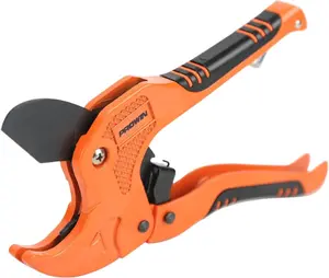 PROWIN PVC Pipe Cutter, PVC Cutter 1-5/8", Ratcheting PVC Cutter with Replacement Blade, Plastic Pipe Cutter, ABS Cutter for PVC