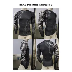 Cody Lundin MMA Bjj Boxing Sport Men Rashguard Sublimation Printed  Jiu Jitsu Compression T Shirt Running Gym Kickboxing  Jersey