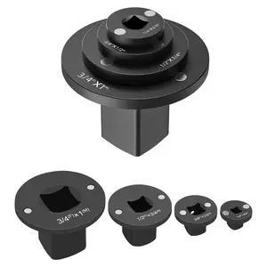 Low Profile Magnetic Impact Socket Adapter Set, 4PCS Cr-Mo Steel Drive Reducer Kit (1/4" to 3/8", 3/8" to 1/2", 1/2" to 3/4", 3/4" to 1"), Heavy Duty Ratchet Adapter for Tight Spaces, Secure Fit & Quick Swap outdoorfun