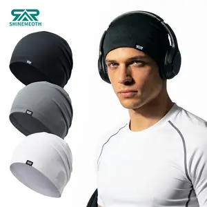 SHINENEOTH 2/3 Pcs Soft Slouchy Beanie Skull Cap Accessories Unisex Lightweight Cycling Knit Hat Headband Running Hat Hiking Cap Gym Sports Cap Sweat-Wicking Sun Protection Summer Sports Hat