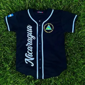 NICARAGUA Baseball Jersey UniseX | Nicaragua Collection │ Inspired 3D Unisex Jerseys │ Multi-Color │ Size S-5XL