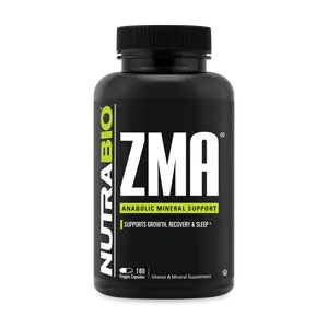 NUTRABIO ZMA Vitamins Mineral Supplements - 90 Veggie Capsules, Lab-Tested Multi-Ingredient Magnesium Mineral Blend, Zinc for Muscle Recovery & Fitness Support, Magnesium Mineral Supplements