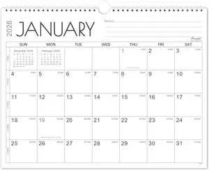 2026-2027 Calendar 2 Years Wall Calendar 2026-2027 January 2026 December 2027 Large Blocks with Julian Dates