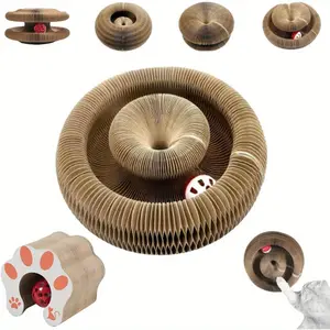 Magic Organ Cat Scratching Board Interactive Scratcher Cat Toy Cat Accordion Toy Cat Grinding Claw Scratching Board Pet Supplies