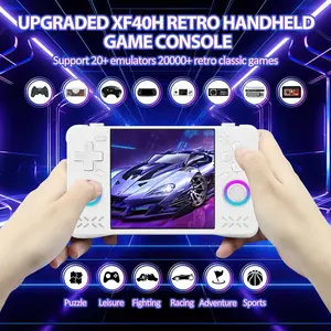 Xf40h Retro Handheld Gaming Console, WiFi Multiplayer, Hall Effect Switch Buttons, 2.4g Wireless Controller, 18000+ Classic Games, 4000mah Battery