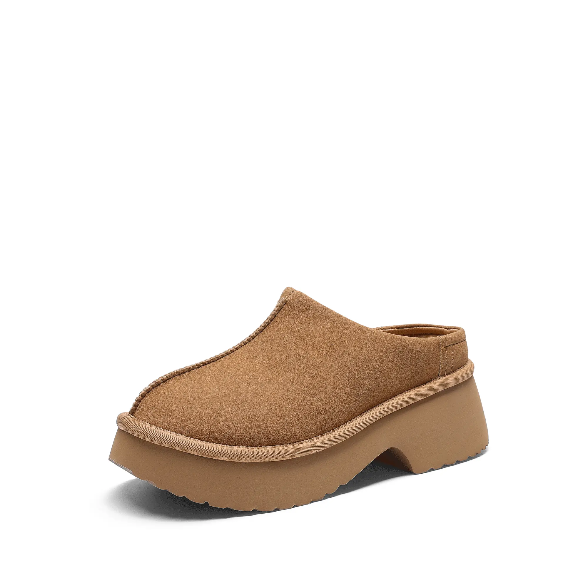 DREAM PAIRS Women's Faux Suede Closed-Toe Platform Mules Clogs - Slip-On, Memory Foam, Lightweight, Breathable, Comfortable Footwear, Slip On Clogs, Easy Slip-On Clogs