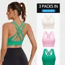 RUNNING GIRL Women's High Support Ribbed Sports Bra, Criss-Cross Back, Removable Cups & Breathable Stretch Nylon for Running, Yoga & Gym #outdoorfun #DiscoverYourGift #TikTokShopBlackFriday #TikTokShopCyberMonday