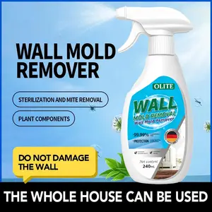 Wall Mould Remover - Powerful Spray for Quick & Easy Mold Elimination, Prevents Regrowth, Special Formula 240ml, Liquid Household Mold Remover Tool