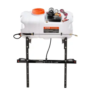 Father's Day Gift VEVOR  ATV Spot Sprayer, 15.9 Gal/60 L ATV/UTV Broadcast Sprayer with A Nozzle Boom, 12 V Pump Weed Sprayer with Water Tank, 1.9 GPM Flow Rate, Adjustable 0-72 PSI, 20FT Hose, White