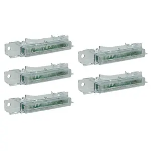 TORQUE 5PCS LED Roof Cab Marker Lights Assembly - White, Waterproof, Reflective Running Lights Compatible with 2003-2020 Volvo VNL VNM and 2004 VN Trucks - 12V Top Marker Lamps (TRL100)