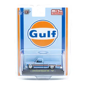 M2 1978 Chevrolet Silverado C30 Custom GULF, 1:64 Scale, Diecast Model Car
