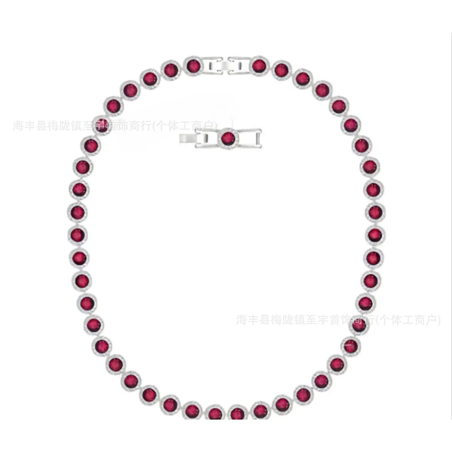 Red Crystal Roman Necklace
