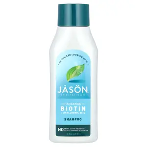 Jason Natural Thickening Biotin + Hyaluronic Acid Shampoo, 16 fl oz (473 ml)