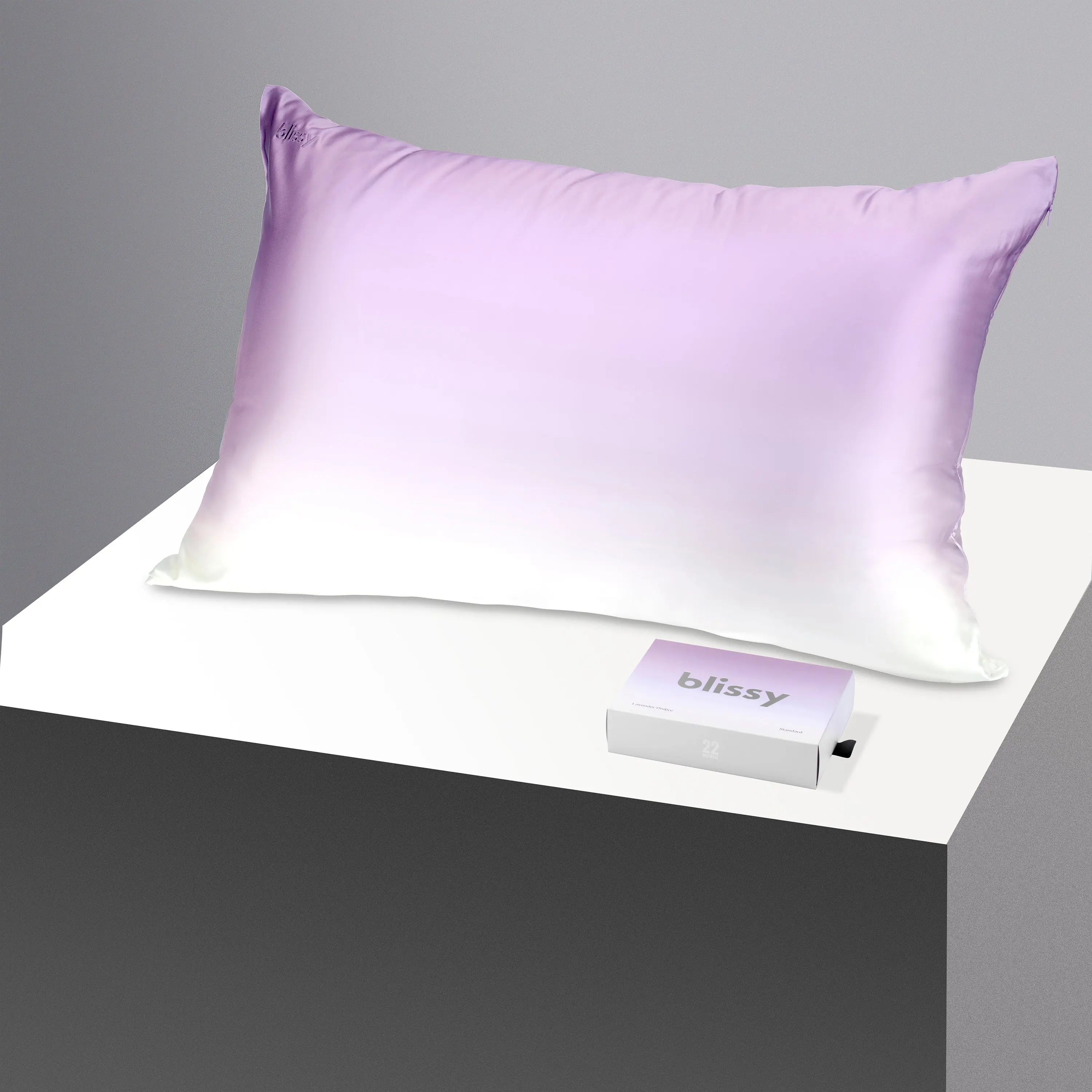 Blissy Ombre Silk Pillowcase – 100% Mulberry Silk – Improve Hair, Skin & Sleep