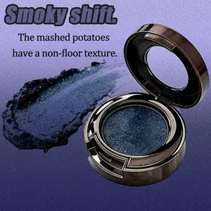 Smoky Eye Essential Glitter Single Eyeshadow, Long-Lasting No Smudge, Soft Potato Mud Texture, Waterproof Sweatproof, Perfect Gift