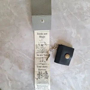 Tiny Book Key Chain - Foldable Bookmark for story lovers and readers