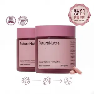 FutureNutra Professional Women's Probiotics - BUY 1 GET 1 FREE | Juicy Feminine Intimate Health, Supports Healthy pH Balance & Fresh Scent, Intimate Comfort, Contains Cranberry, Inulin & Hyaluronic Acid - 1 Cap/Day (2 Pack, 60 Caps)