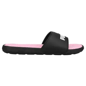 PUMA Womens Cool Cat Slide Casual Sandals Casual Low Heel 1-2" - Black