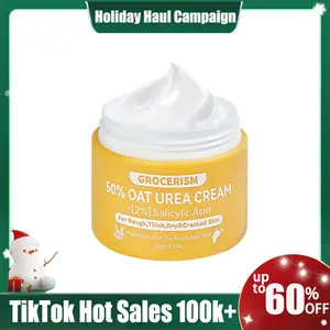 Grocerism 50% Urea Cream with Oat Extract Foot & Hand Cream, Hyaluronic Acid, Aloe Vera for Hydration, Callus Removal, for Cracked Heel#TikTokShopHolidayHaul