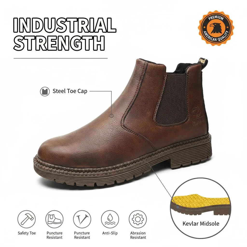 Splash-proof Smash-proof Puncture-proof Breathable Safety Shoes Unisex Chef Work Shoe Waterproof Anti-slip Durable Outdoor Comfortable Men Women Slip Resistant First Responder Sneakers EMT Paramedic Footwear Rescue Mission Protective Work Boots Gear