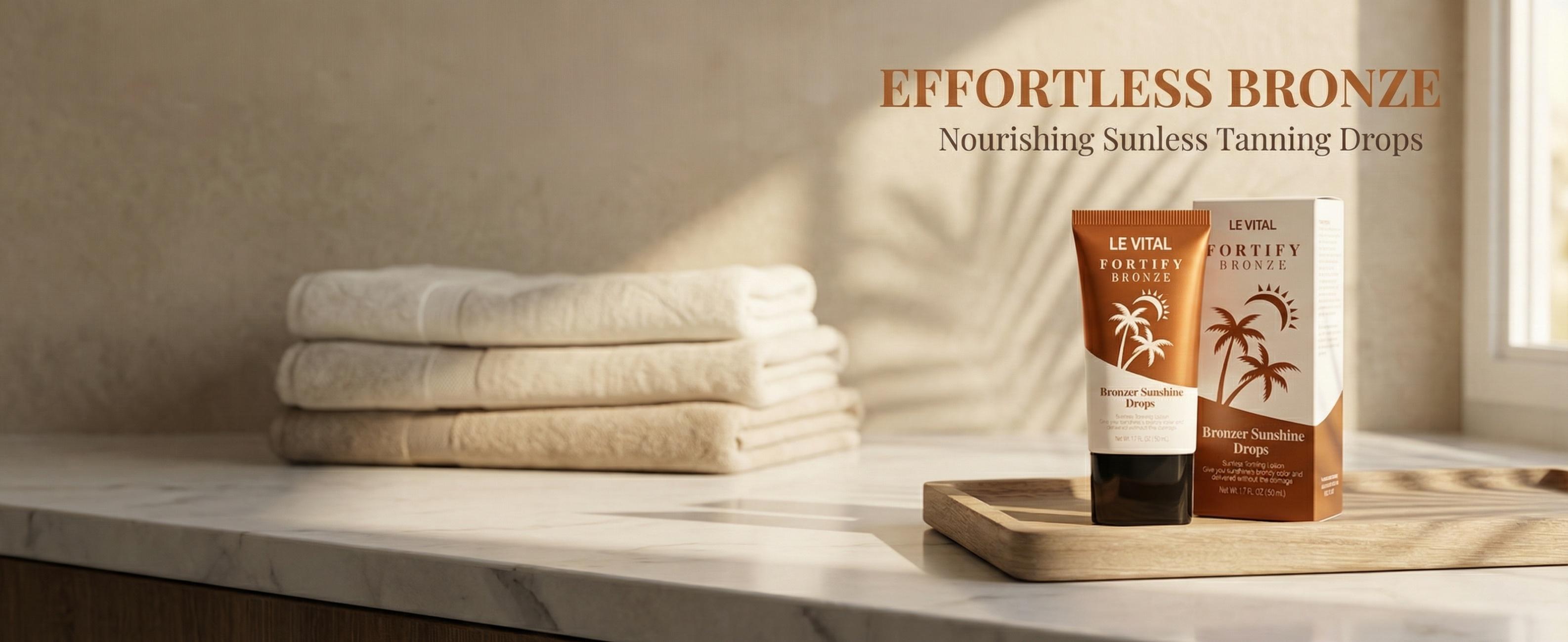 LE VITAL Sunless Tanning Lotion 50ml – Natural Bronzer Sunshine Glow, Fast-Absorbing Self Tanner for Body, Non-Greasy Streak-Free Formula, Gentle UV-Free Tanning Cream for a Healthy Sun-Kissed Look LE VITAL Sunless Tanning Lotion 50ml – Natural Bronzer Sunshine Glow, Fast-Absorbing Self Tanner for Body, Non-Greasy Streak-Free Formula, Gentle UV-Free Tanning Cream for a Healthy Sun-Kissed Look