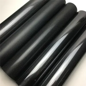 New 2026 2D 3D 4D 5D 6D Glossy Carbon Fiber Vinyl Car Wrap Film Sheet For Car Sticker Laptop Skin Motorcycle Wrapping car decoration accessories